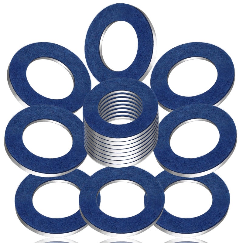 DCWecher 25-PCS 90430-12031 M12 Oil Drain Plug Gasket Washer Crush Seal - Premium Aluminum Crush Washer  Replaces OEM 90430-12031 for Toyota/Lexus/Scion Oil Pan Drain Plug Gasket - Image 1